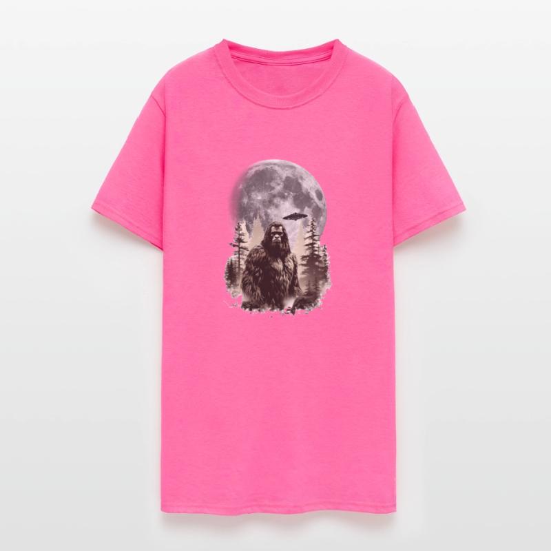 Bigfoot Night Stroll Full Moon Saucer Sasquatch