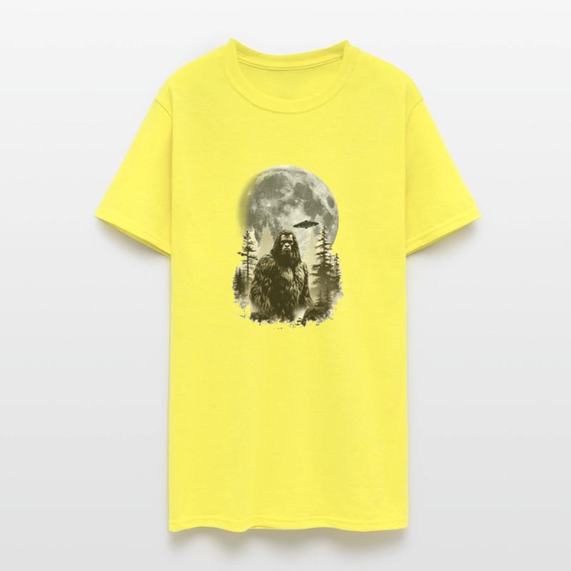 Bigfoot Night Stroll Full Moon Saucer Sasquatch