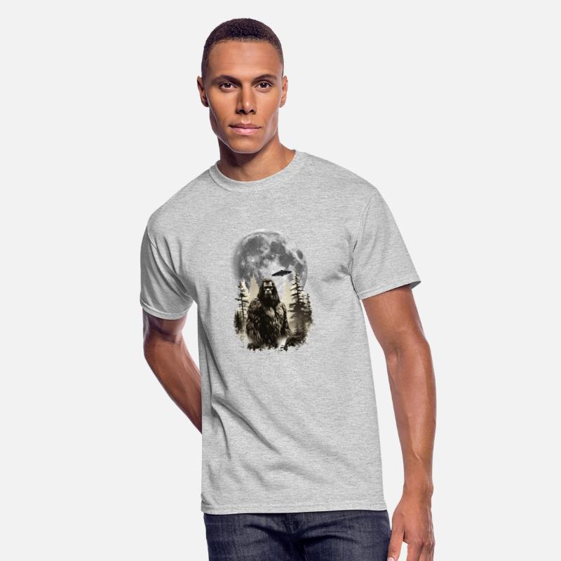 Bigfoot Night Stroll Full Moon Saucer Sasquatch