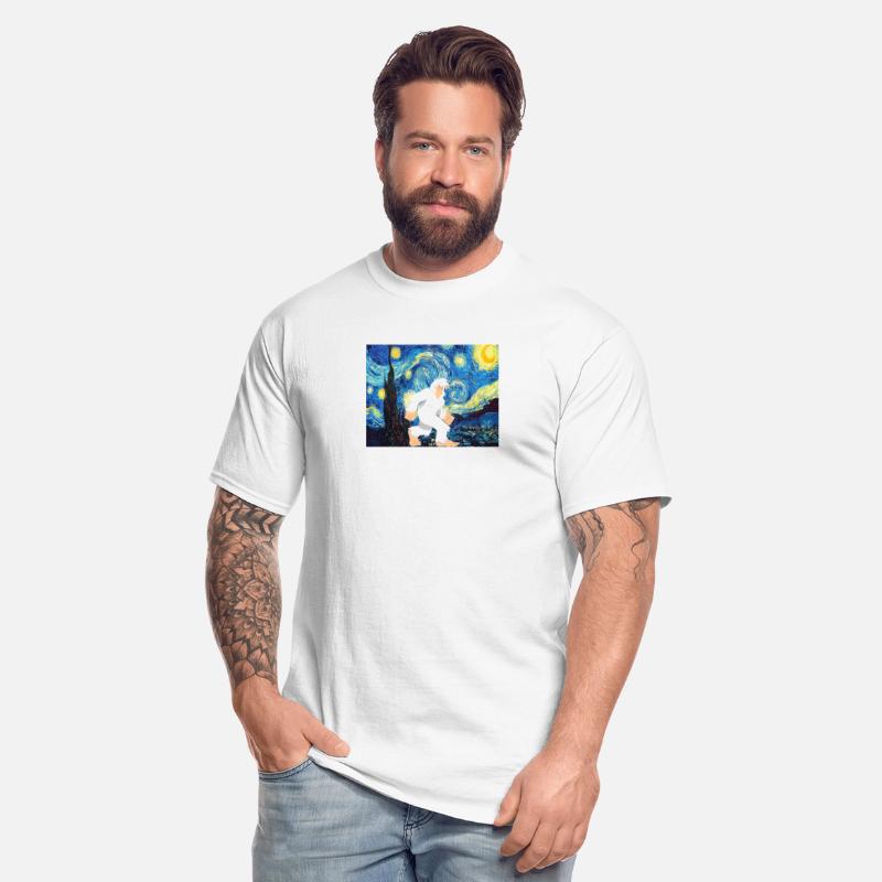 Bigfoot Sasquatch Starry Night Monster van gogh