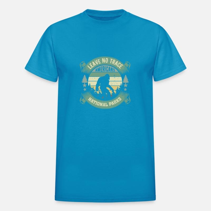 Bigfoot T-Shirt Leave No Trace Man Women And kids