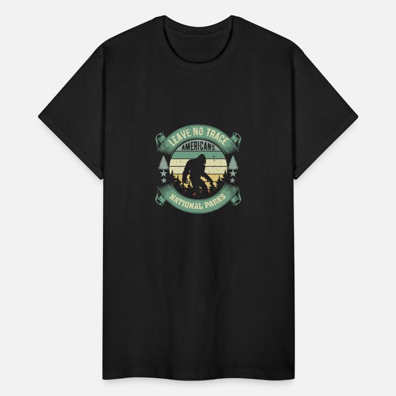 Bigfoot T-Shirt Leave No Trace Man Women And kids