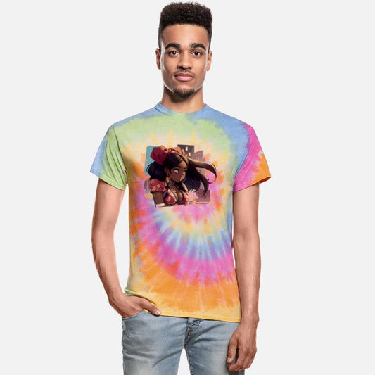 Black Girl with Urban Background