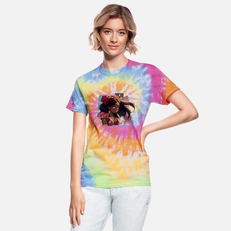 Black Girl with Urban Background