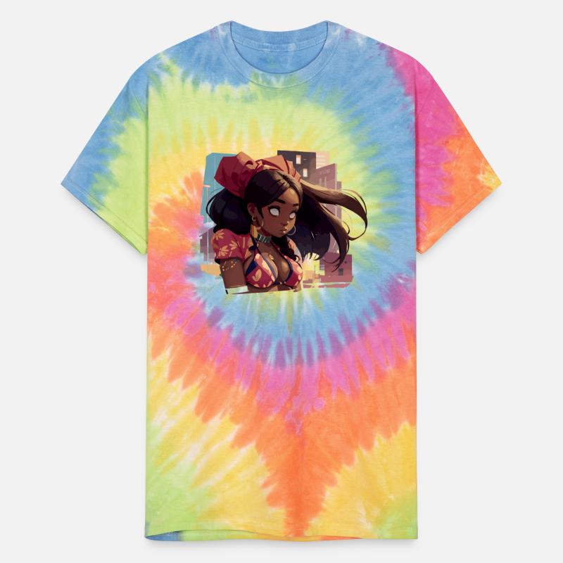 Black Girl with Urban Background