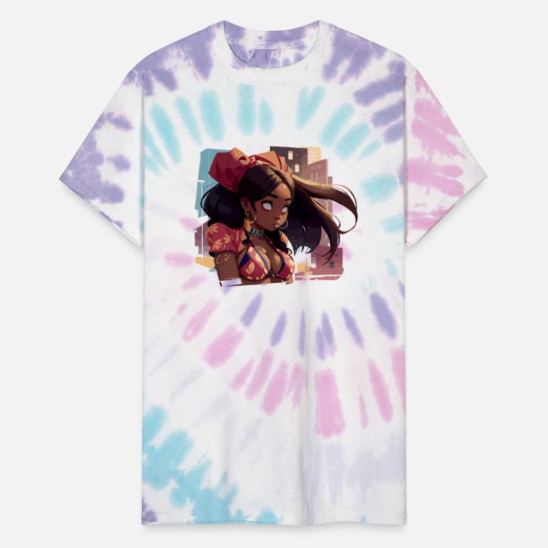 Black Girl with Urban Background