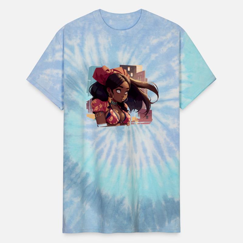 Black Girl with Urban Background