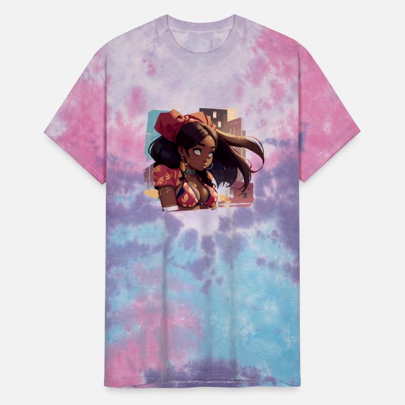 Black Girl with Urban Background