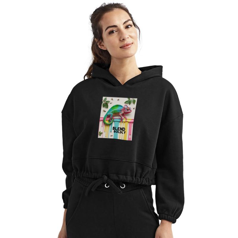 Blend Boldly T-Shirt – Rainbow Gradient Chameleon