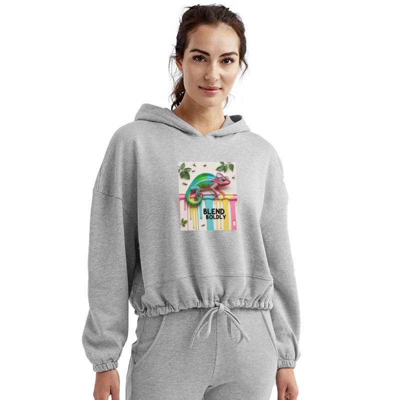 Blend Boldly T-Shirt – Rainbow Gradient Chameleon