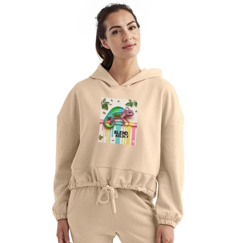 Blend Boldly T-Shirt – Rainbow Gradient Chameleon