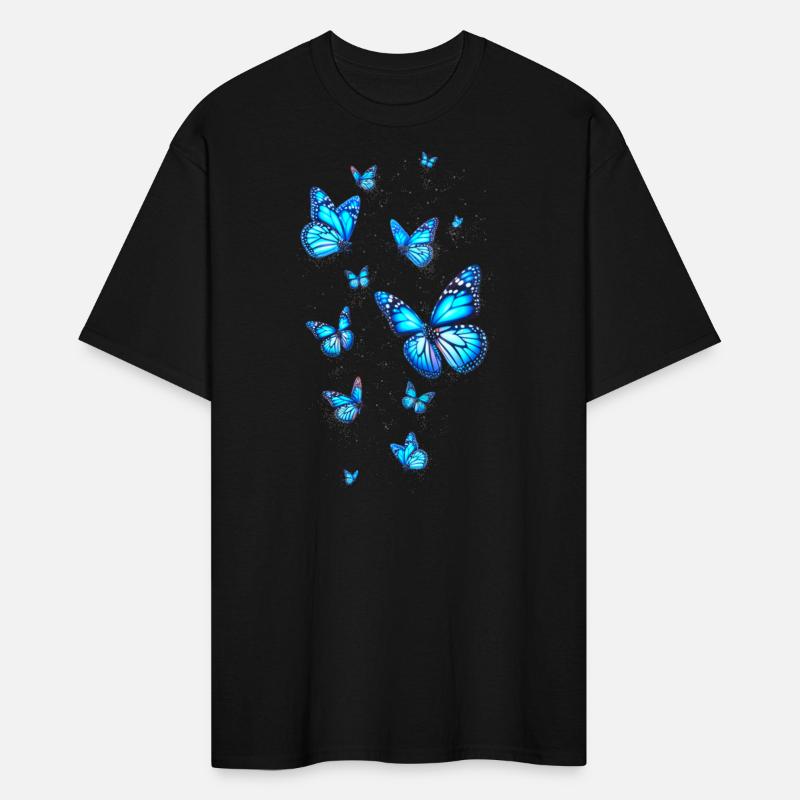 Blue Butterfly Art Garden Beautiful Butterflies