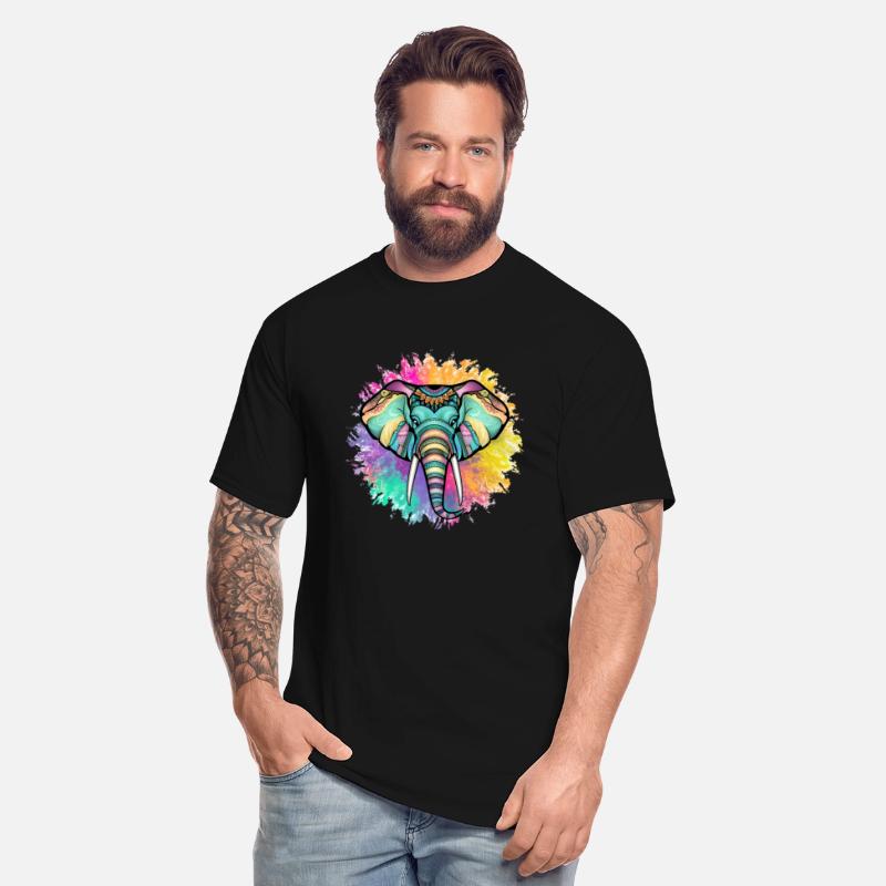 bohemian elephant - Colorful Mandala Elephant