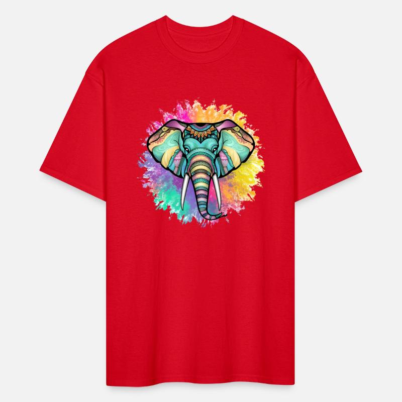 bohemian elephant - Colorful Mandala Elephant