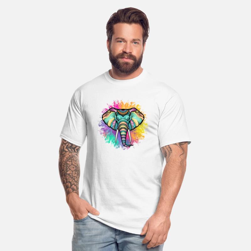 bohemian elephant - Colorful Mandala Elephant