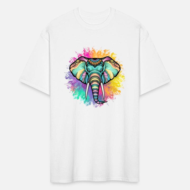 bohemian elephant - Colorful Mandala Elephant