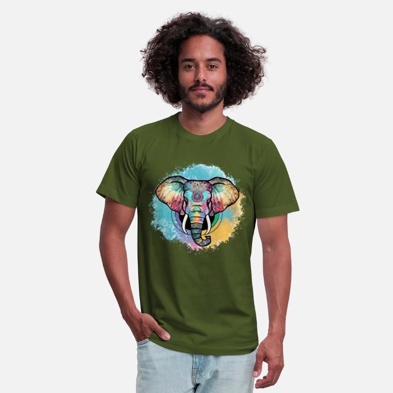bohemian elephant - Colorful Mandala Elephant