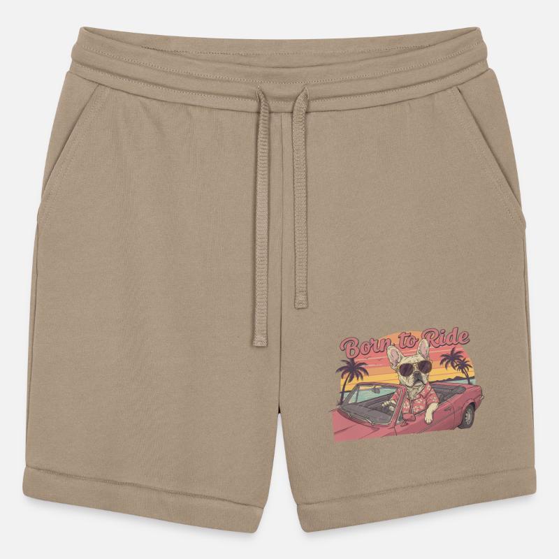 Born-to-Ride-French-Bulldog-Retro-Sunse-Tee