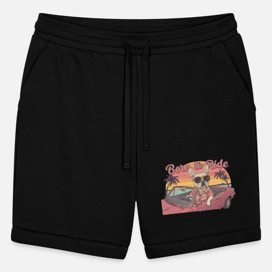 Born-to-Ride-French-Bulldog-Retro-Sunse-Tee