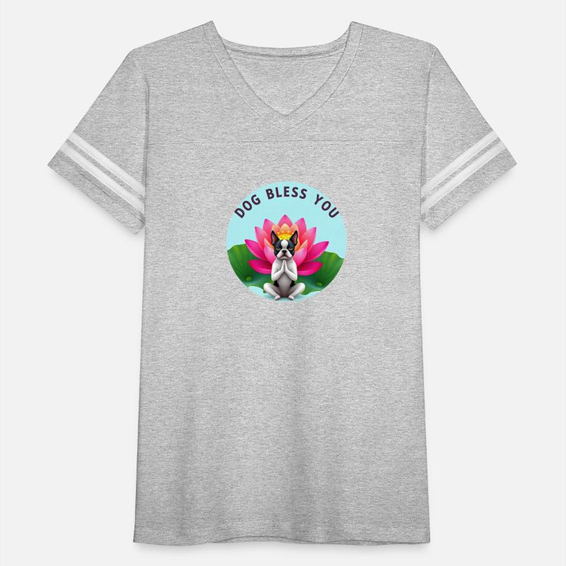 Boston terrier dog bless zen puppy meditation mutt