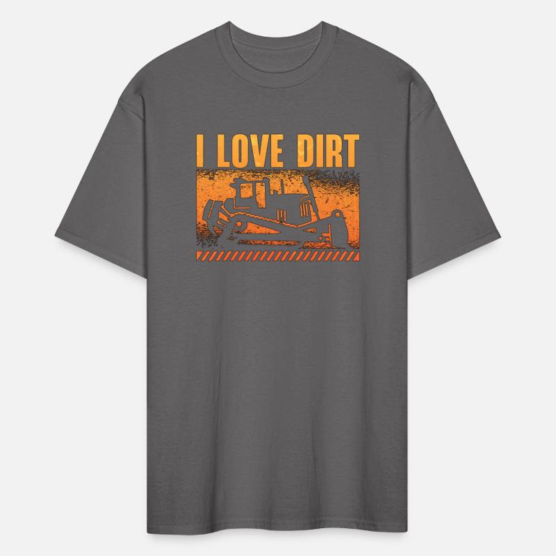 Bulldozer I Love Dirt Construction Worker Site