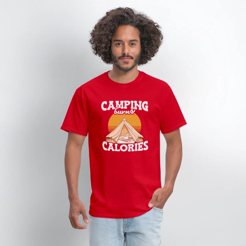 Camping Burns Calories Hikers Camp Mountain Hiking
