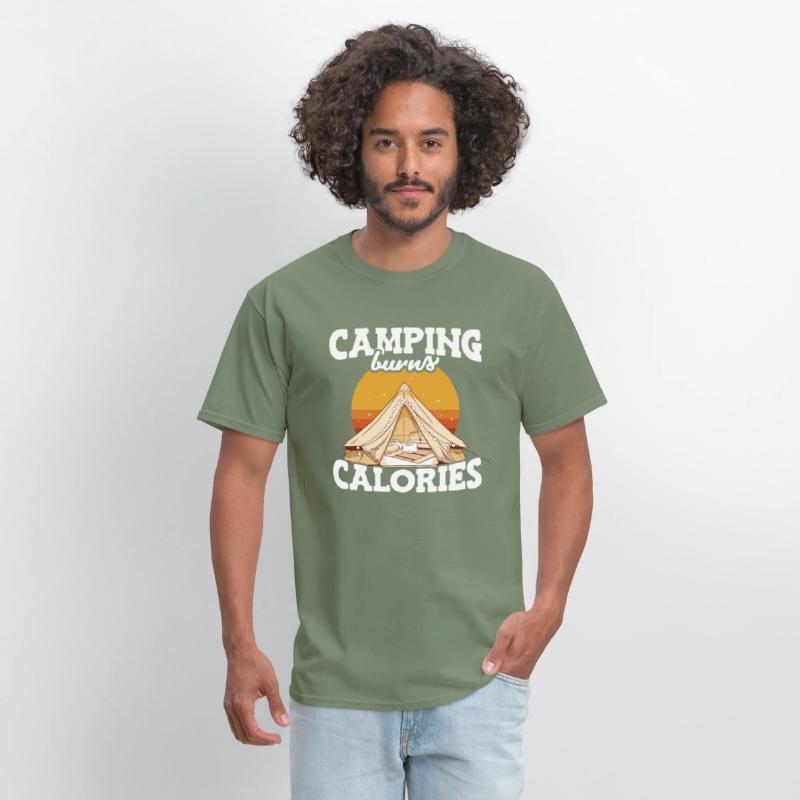 Camping Burns Calories Hikers Camp Mountain Hiking