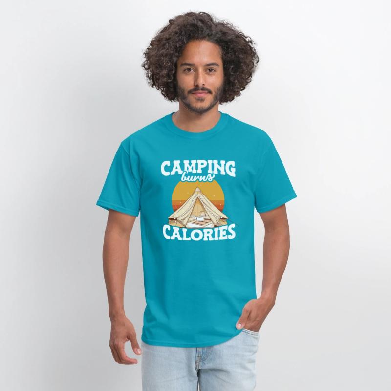 Camping Burns Calories Hikers Camp Mountain Hiking