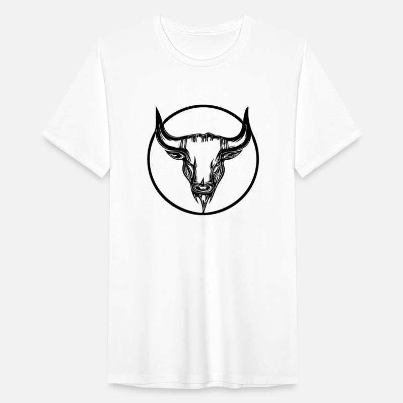 Cattle Grill Logo Head Tattoo Style In A Circle