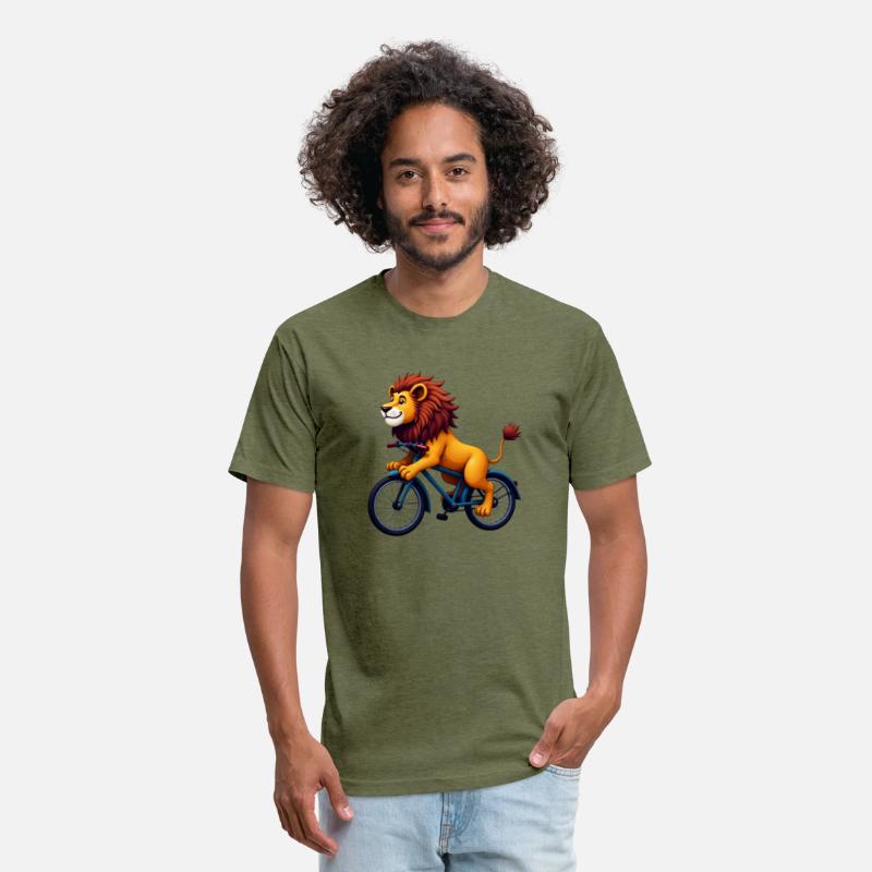 Charming Lion Bike Rider