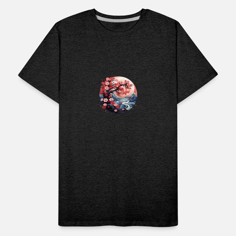 Cherry Blossom Japanese Mountain River Scenery