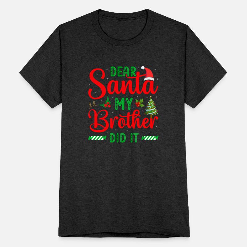 Christmas Dear Santa My Brother Did It Candy Cane