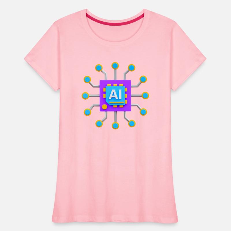 Colorful AI Chip – Futuristic Tech Circuit Design