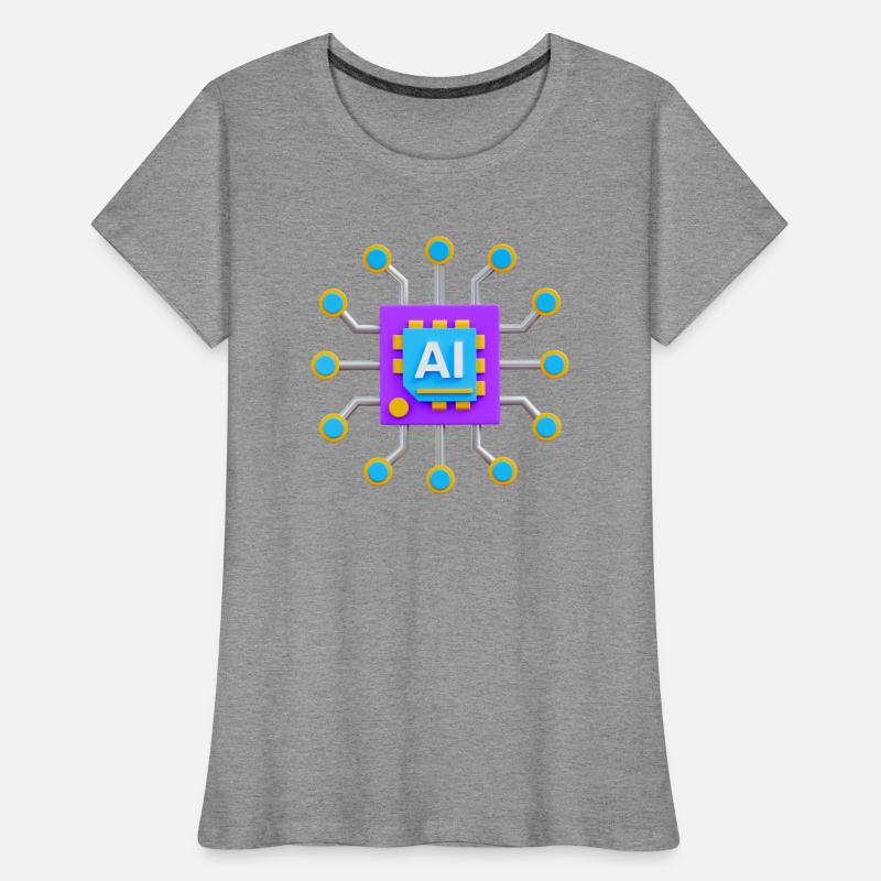 Colorful AI Chip – Futuristic Tech Circuit Design