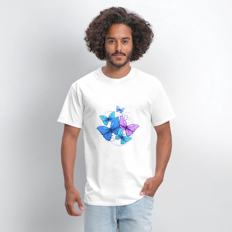 Colorful Butterflies Unisex Jersey Short Tee