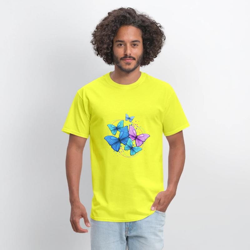 Colorful Butterflies Unisex Jersey Short Tee