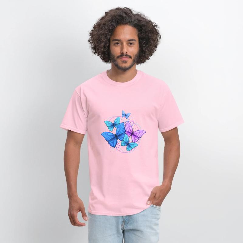 Colorful Butterflies Unisex Jersey Short Tee