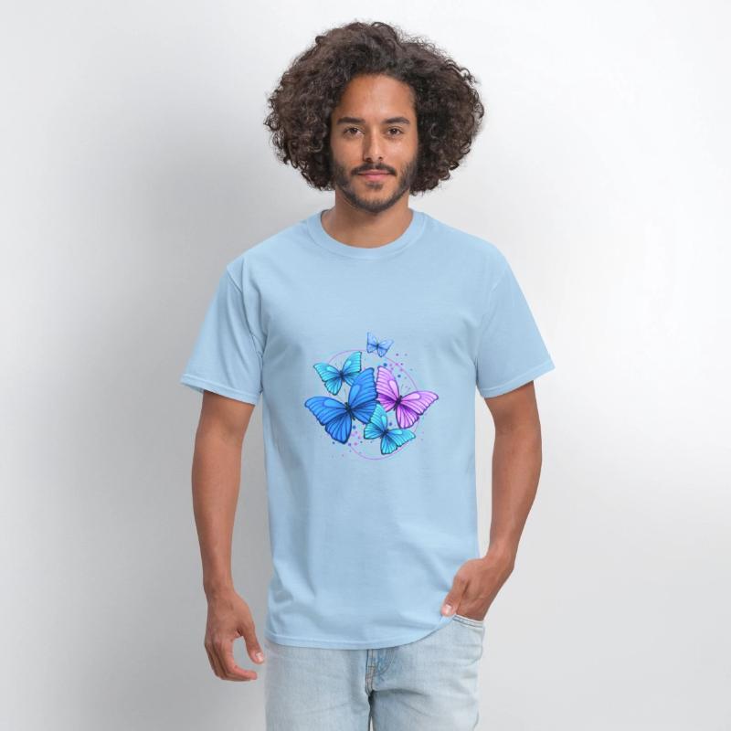 Colorful Butterflies Unisex Jersey Short Tee