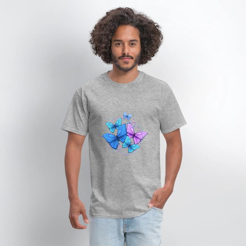 Colorful Butterflies Unisex Jersey Short Tee