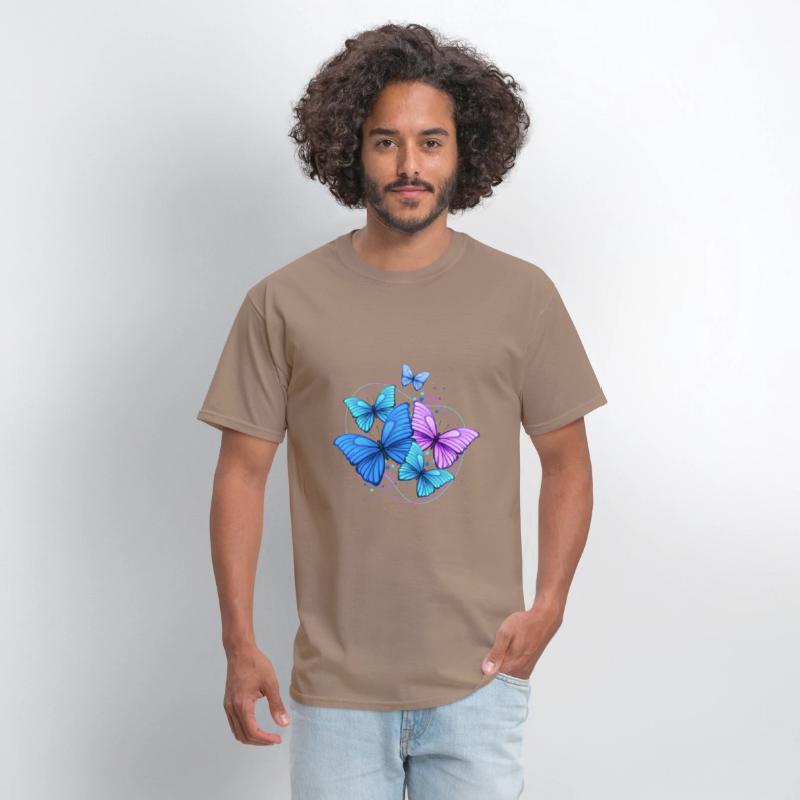 Colorful Butterflies Unisex Jersey Short Tee