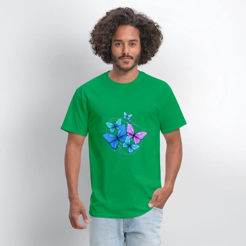 Colorful Butterflies Unisex Jersey Short Tee