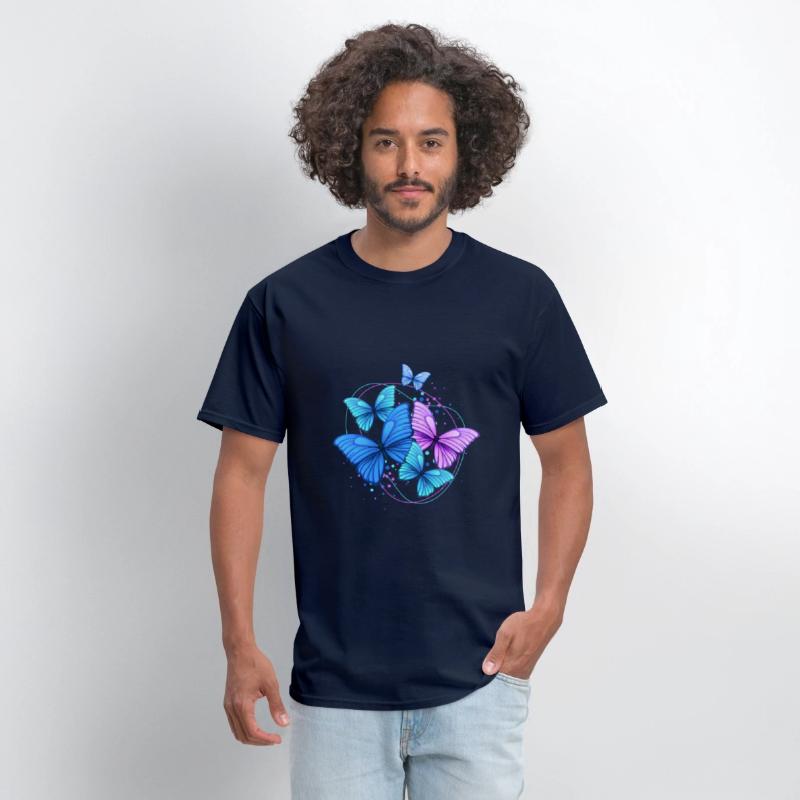 Colorful Butterflies Unisex Jersey Short Tee