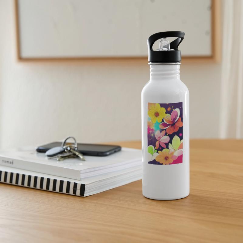 Colorful multicolored bright picture. Painted