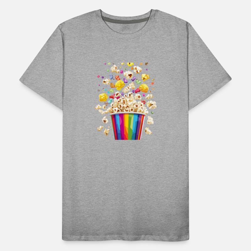 Colorful Popcorn Explosion from Rainbow Bucket