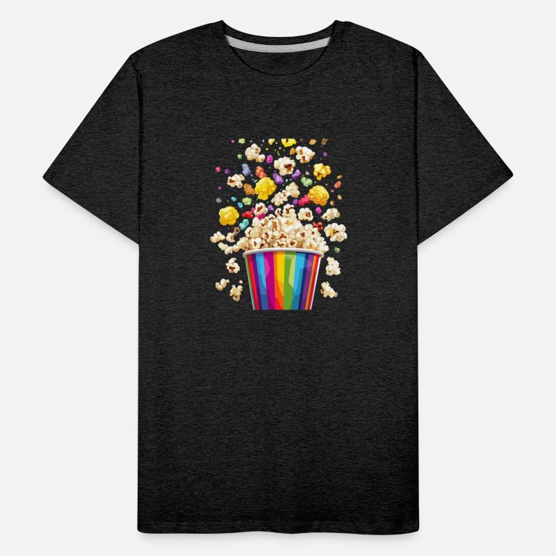 Colorful Popcorn Explosion from Rainbow Bucket