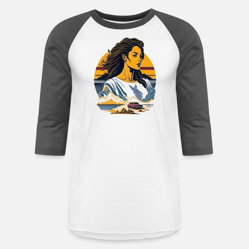 confident lady on natural beach