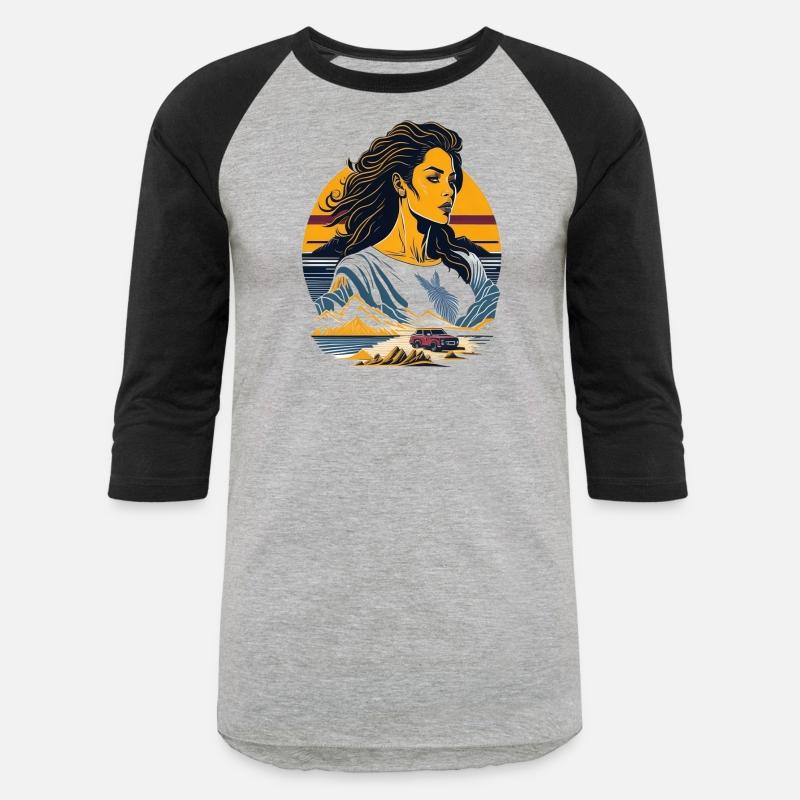 confident lady on natural beach