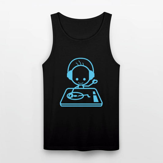 Cool Happy DJ Guy Mixing Console Music Party Man