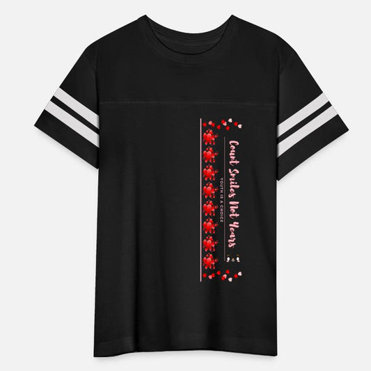 Count Smiles Quote Design - Transparent Hearts