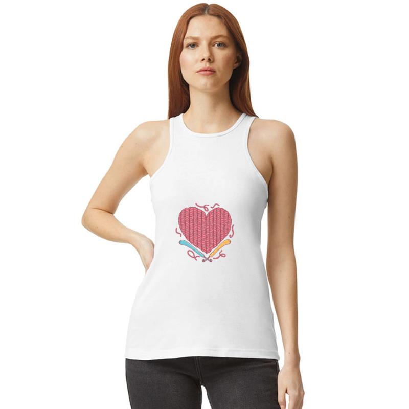 Crochet heart woolen love